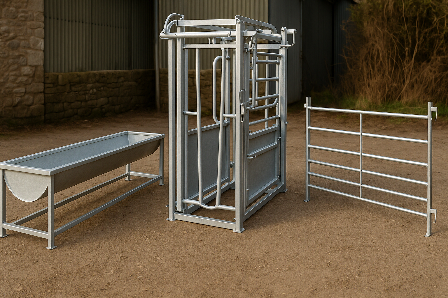Animal handling/ feeding equipment