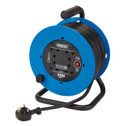 230V Four Socket Cable Reel, 25m