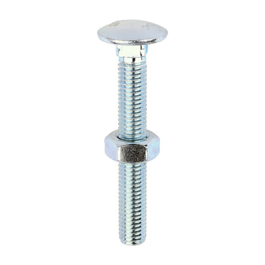 M10 x 75.Carriage Bolt & Hex Nut