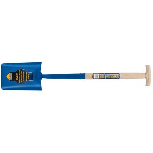 Wooden T handled shovel