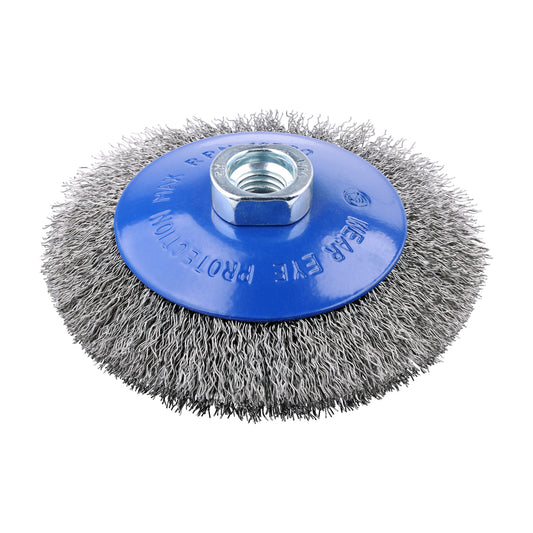 115mm.Grinder Crimp SS Bevel Brush
