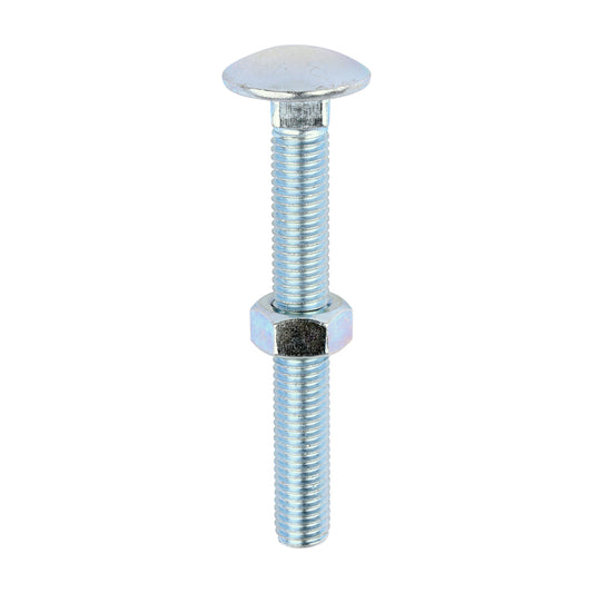 M12 x 100.Carriage Bolt & Hex Nut