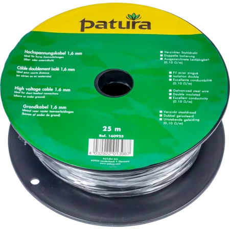 High Voltage Cable 1.6 mm, 25 m Roll