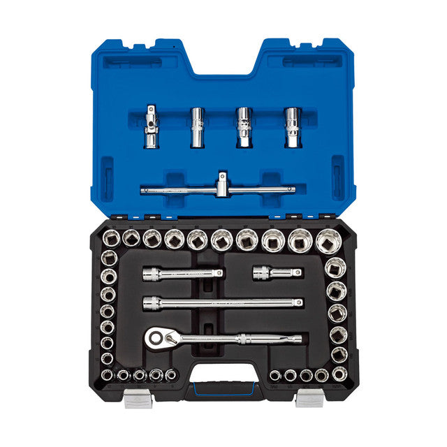 Combined MM/AF Socket Set, 1/2" Sq. Dr. (41 Piece)