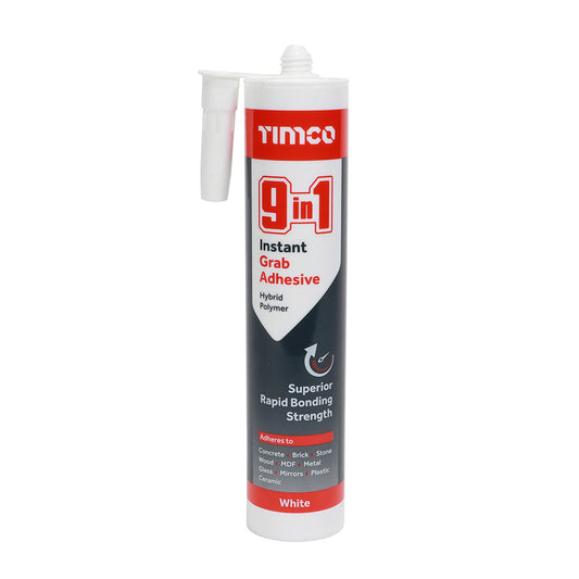 290ml.9in1 Instant Grab Adhesive WHT