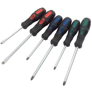 Draper Expert 'Pound Thru' Soft Grip Screwdriver Set (6 Piece)