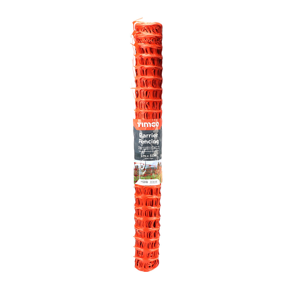 1000mm x 50m Barrier Fencing â Orange