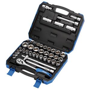 Combined MM/AF Socket Set, 1/2" Sq. Dr. (41 Piece)