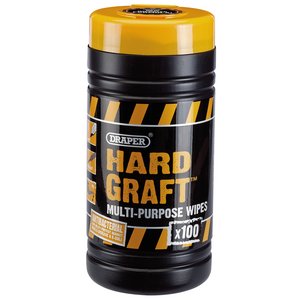 Draper Hard Graft Multi-Purpose Wipes (Tub of 100)