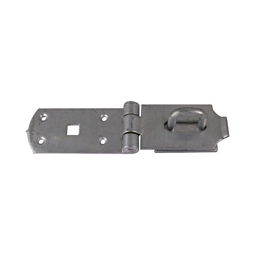 10" Secure Bolt On Hasp & Staple - Heavy Duty - Hot Dipped Galvanised