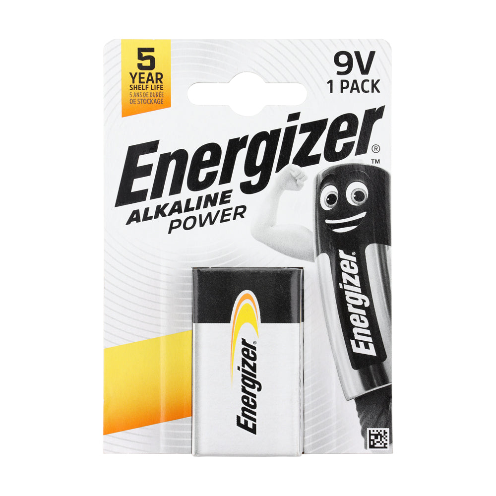 Energizer Alkaline Power 9V Battery 9V 522