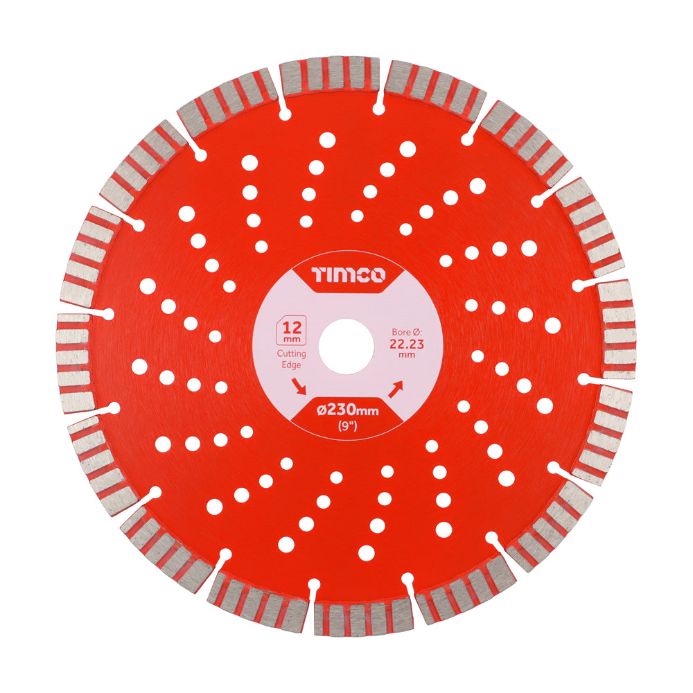 230 x 22.2 Premium Diamond Blade - Turbo Segmented