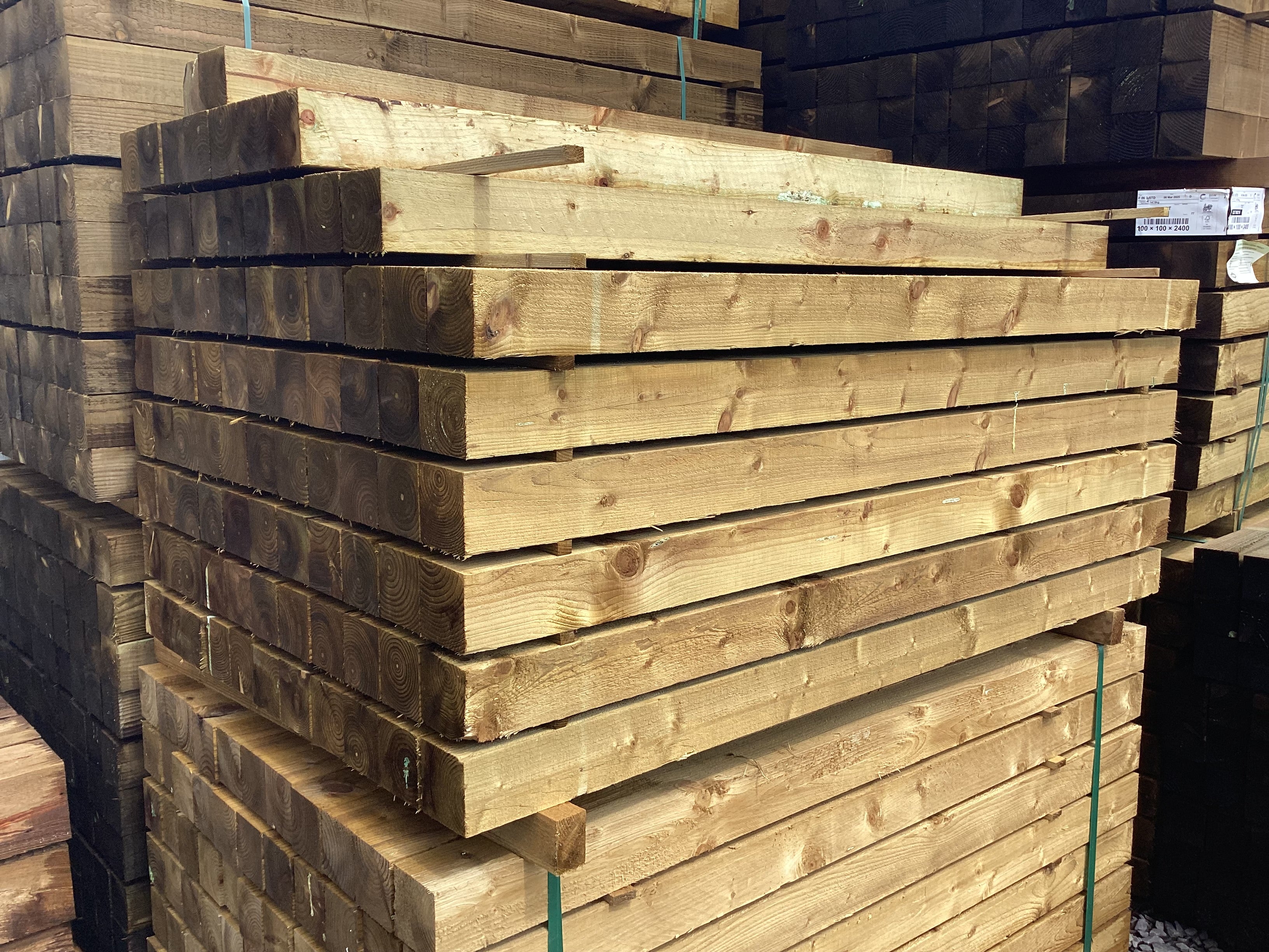 100X100X1800 4x4 Timber Post