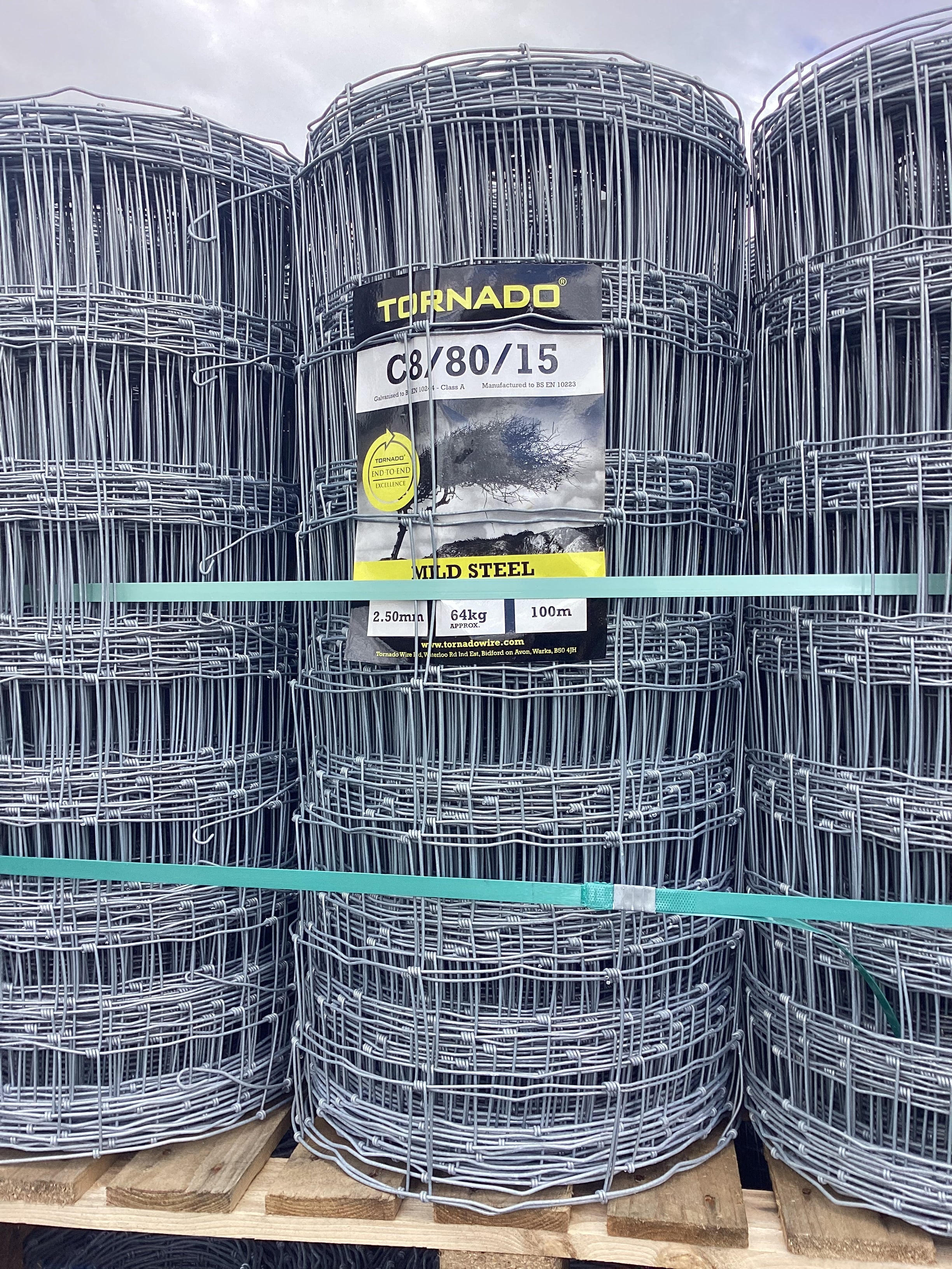 C8/80/15 (100m) stock net/rylock