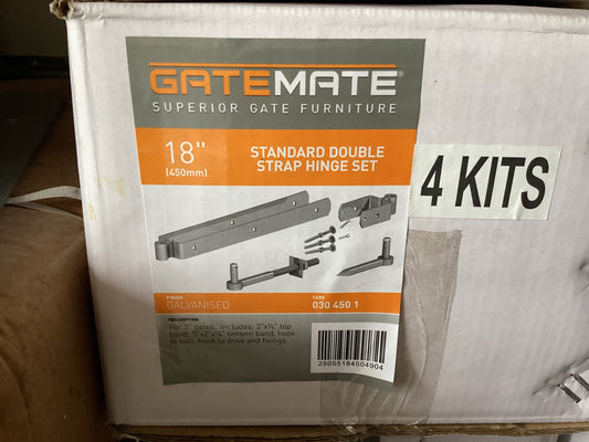 18" Double Strap Hinge Set