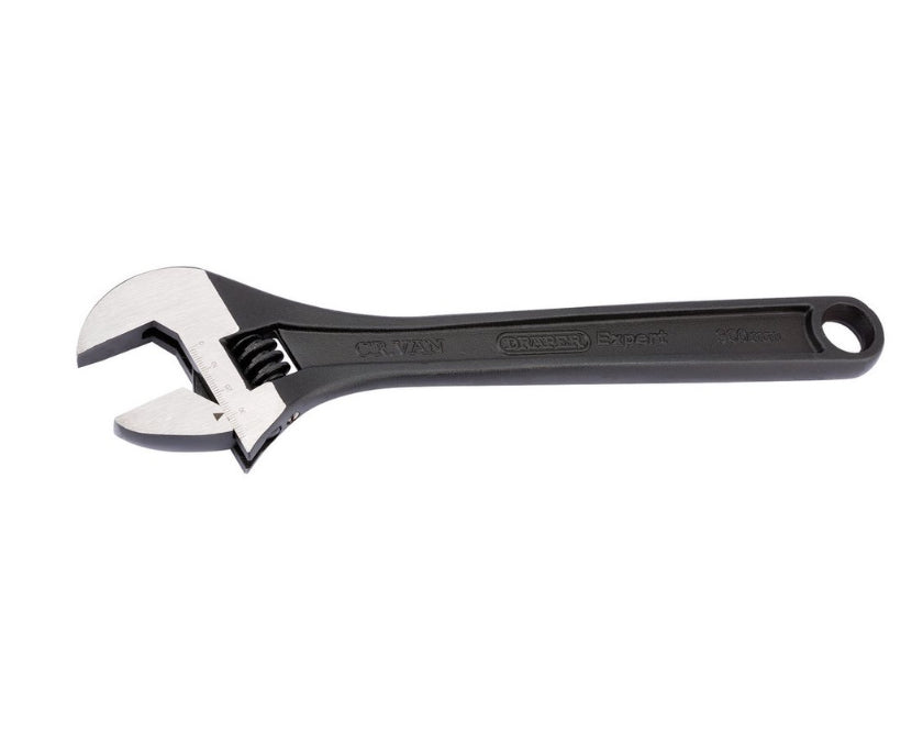 Draper Expert Crescent-Type Adjustable Wrench with Phosphate Finish, 250mm, 33mm