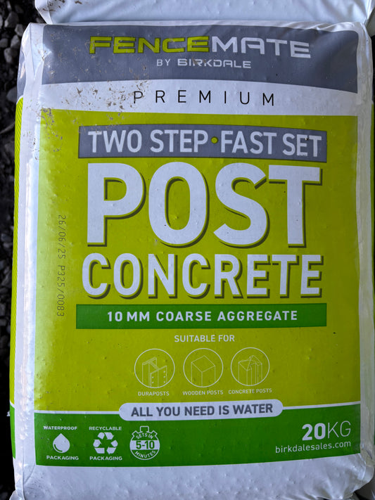 Fencemate Fine Rapid Set Post Mix Concrete - 20kg