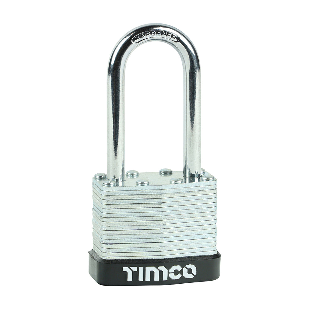 Laminated Padlock Long Shackle LSP40L