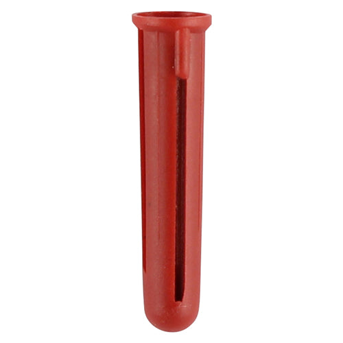 Plastic Plugs - Red 30mm (100)
