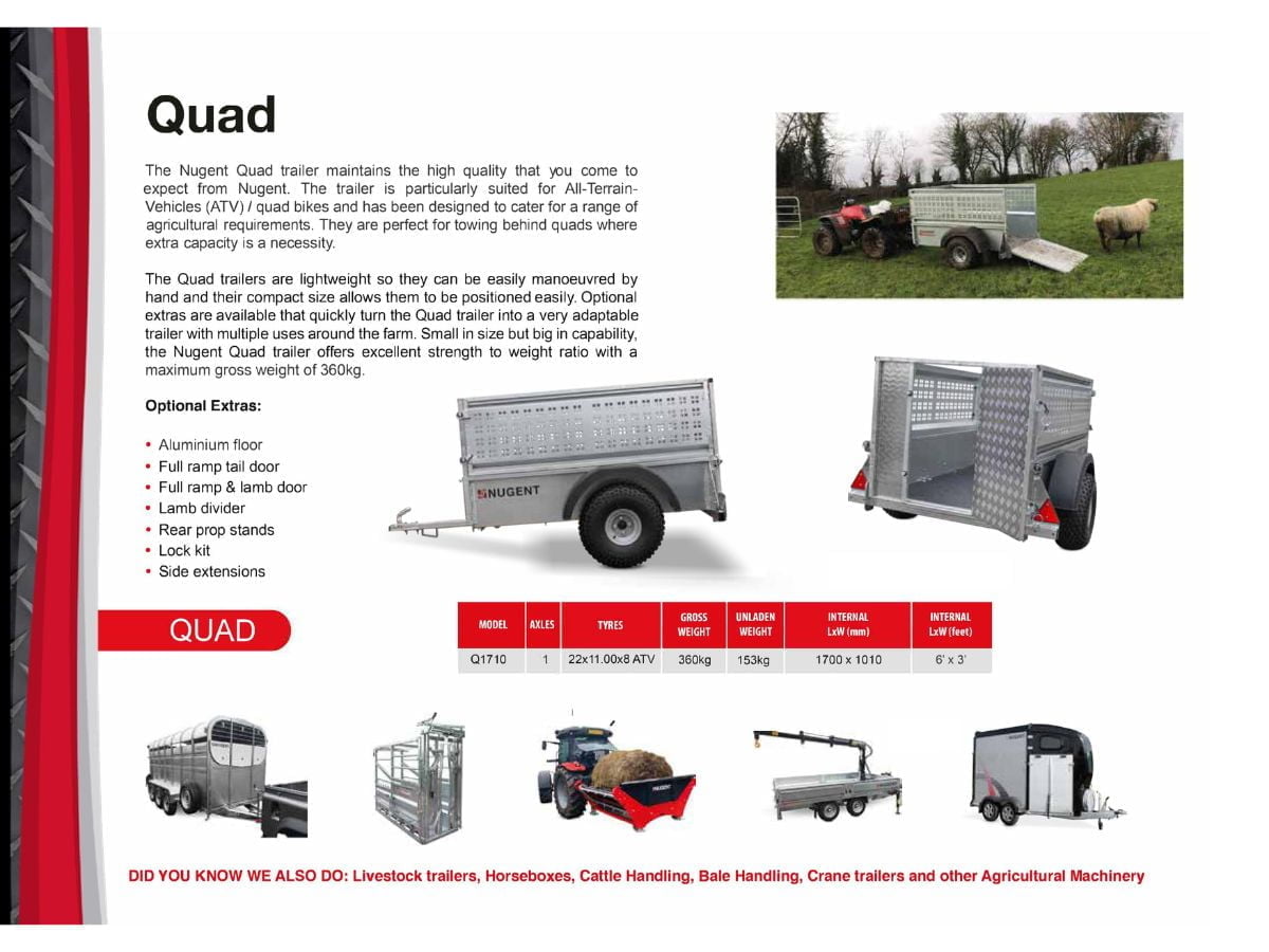Nugent Quad Trailer - Q1710