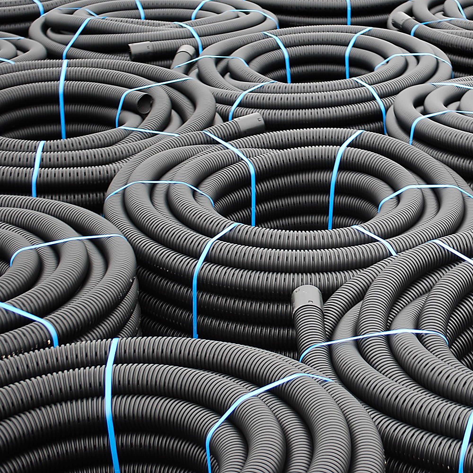160mm perforated land drain coil