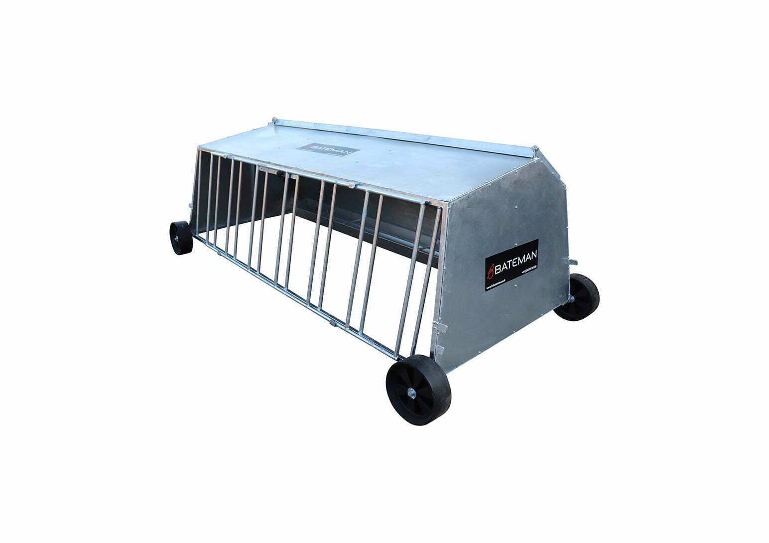 1250 Long rigid lamb creep shelter on wheels c/w hopper (850-01-1250)