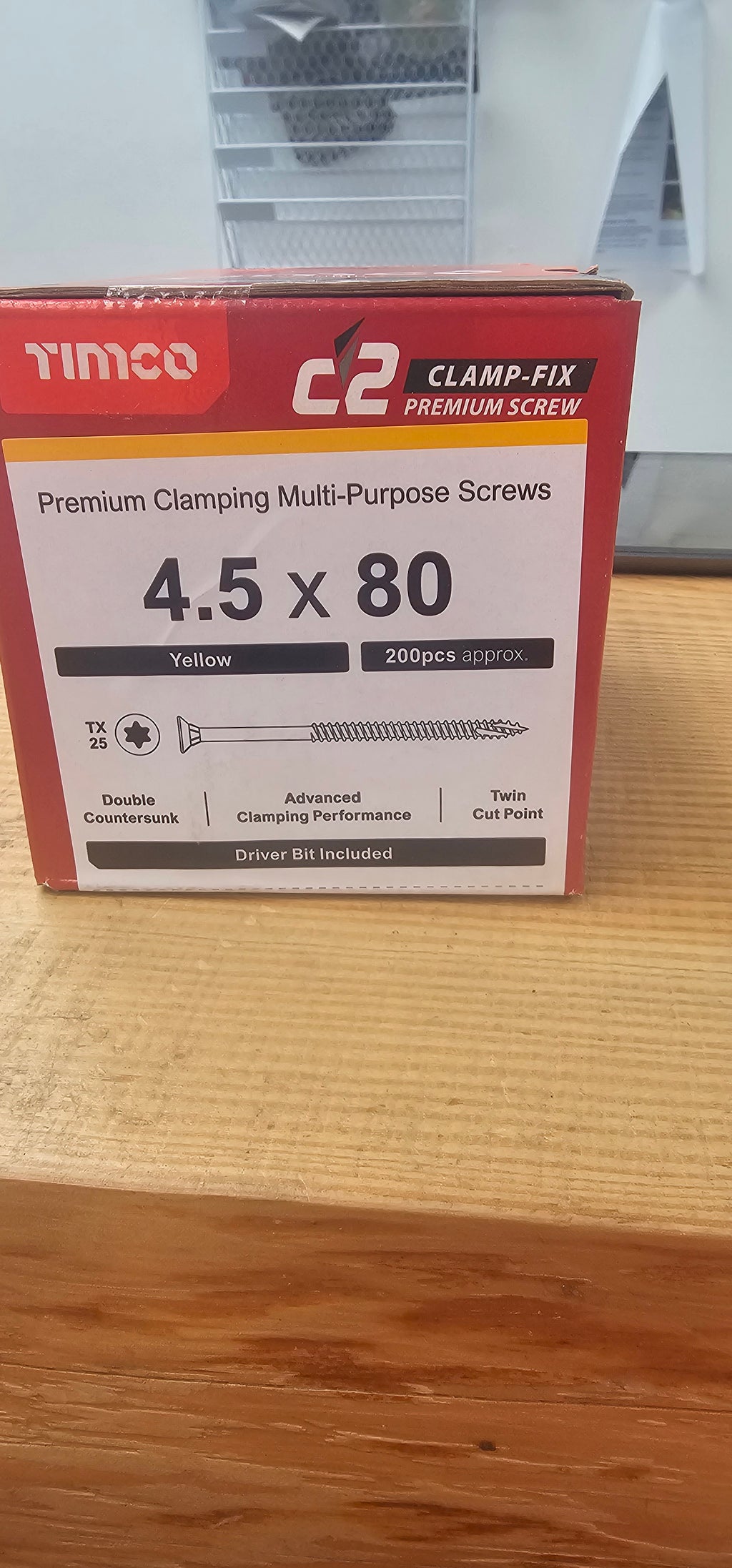 4.5x80 Premium Clamping Screw TX Drive (200)