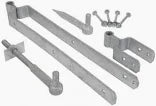 24" 600mm Field Gate Double Strap Hinge Set |  Galvanised