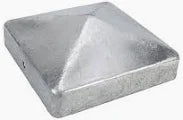 3" 75MM Metal post cap - Galvanised